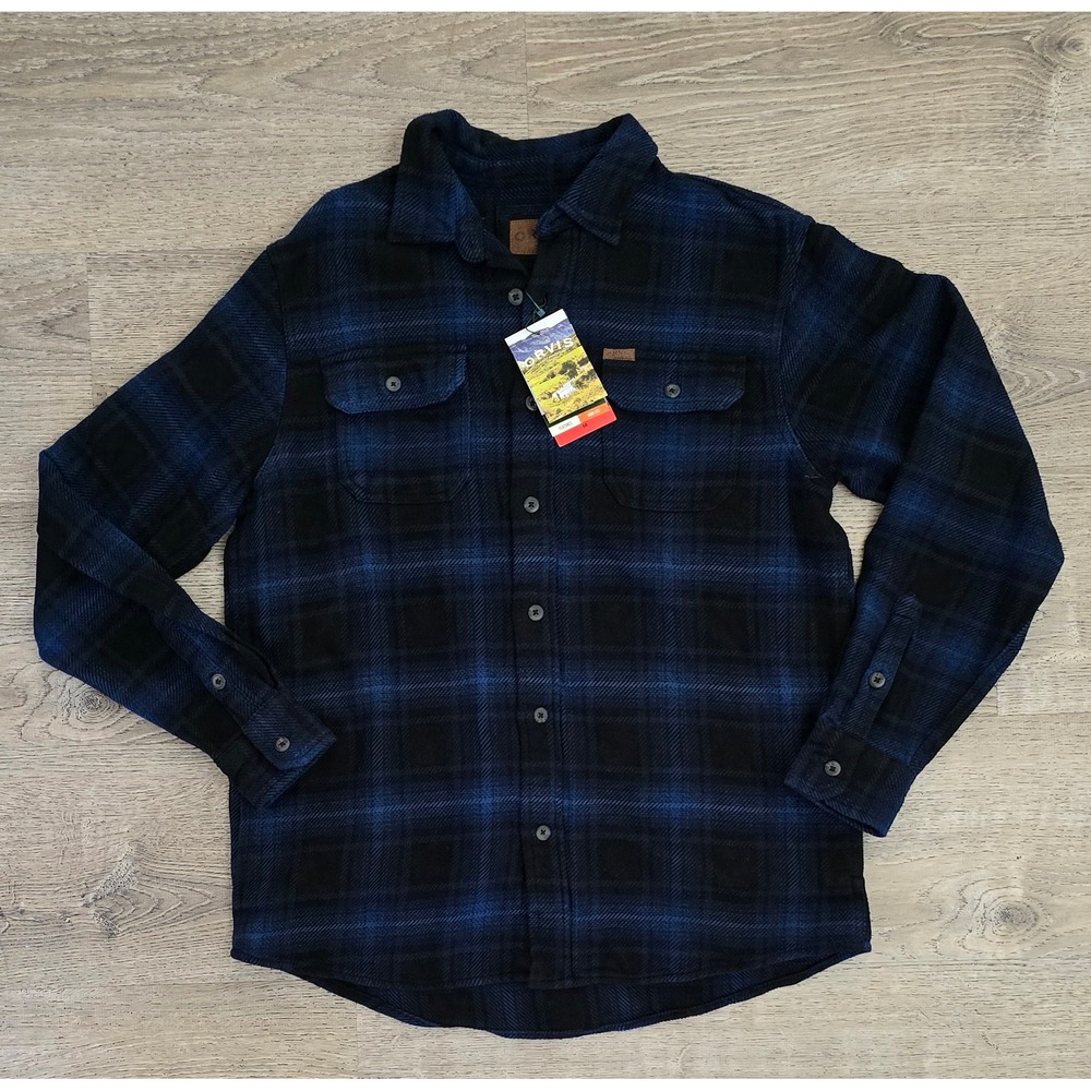 Orvis‎ Mens Flannel Plaid Shirt Long Sleeve Size Medium NWT